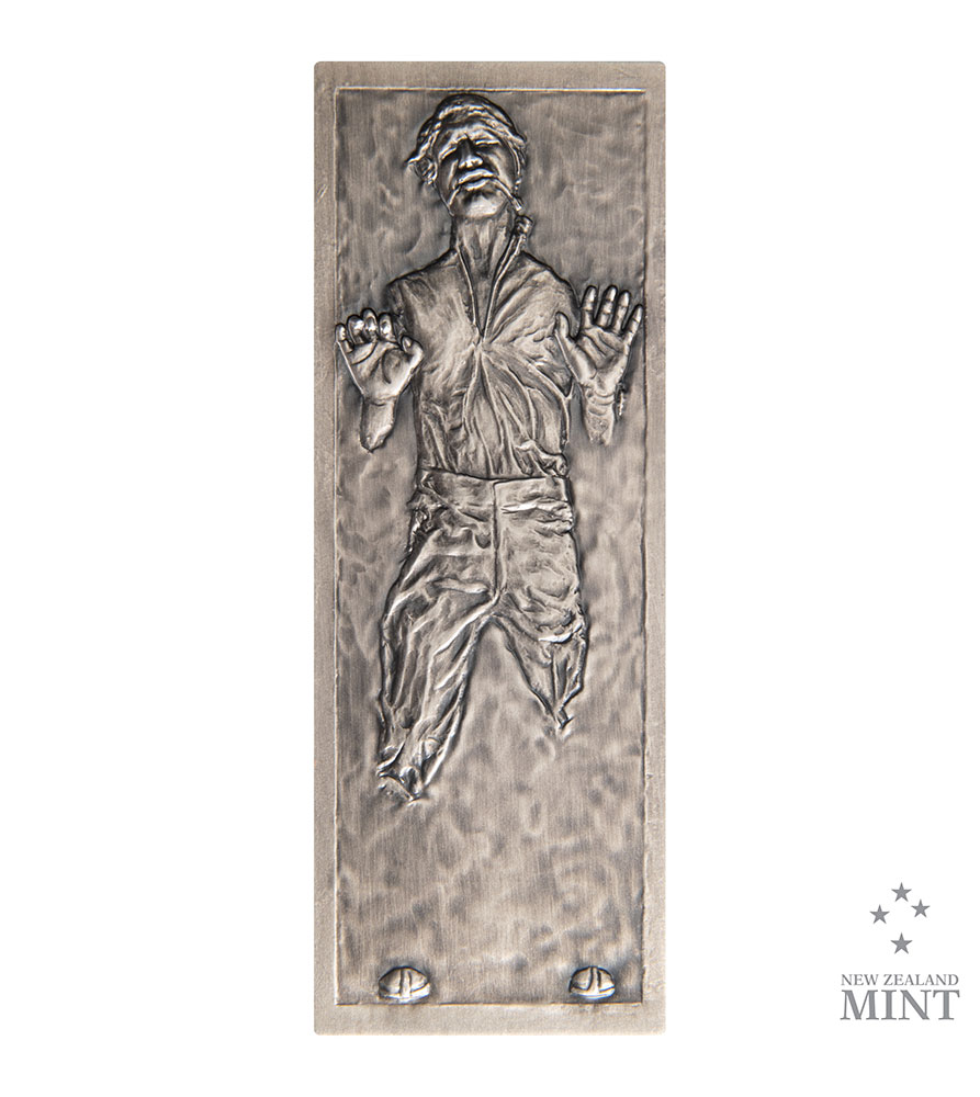Han Solo in Carbonite 10oz Silver Coin