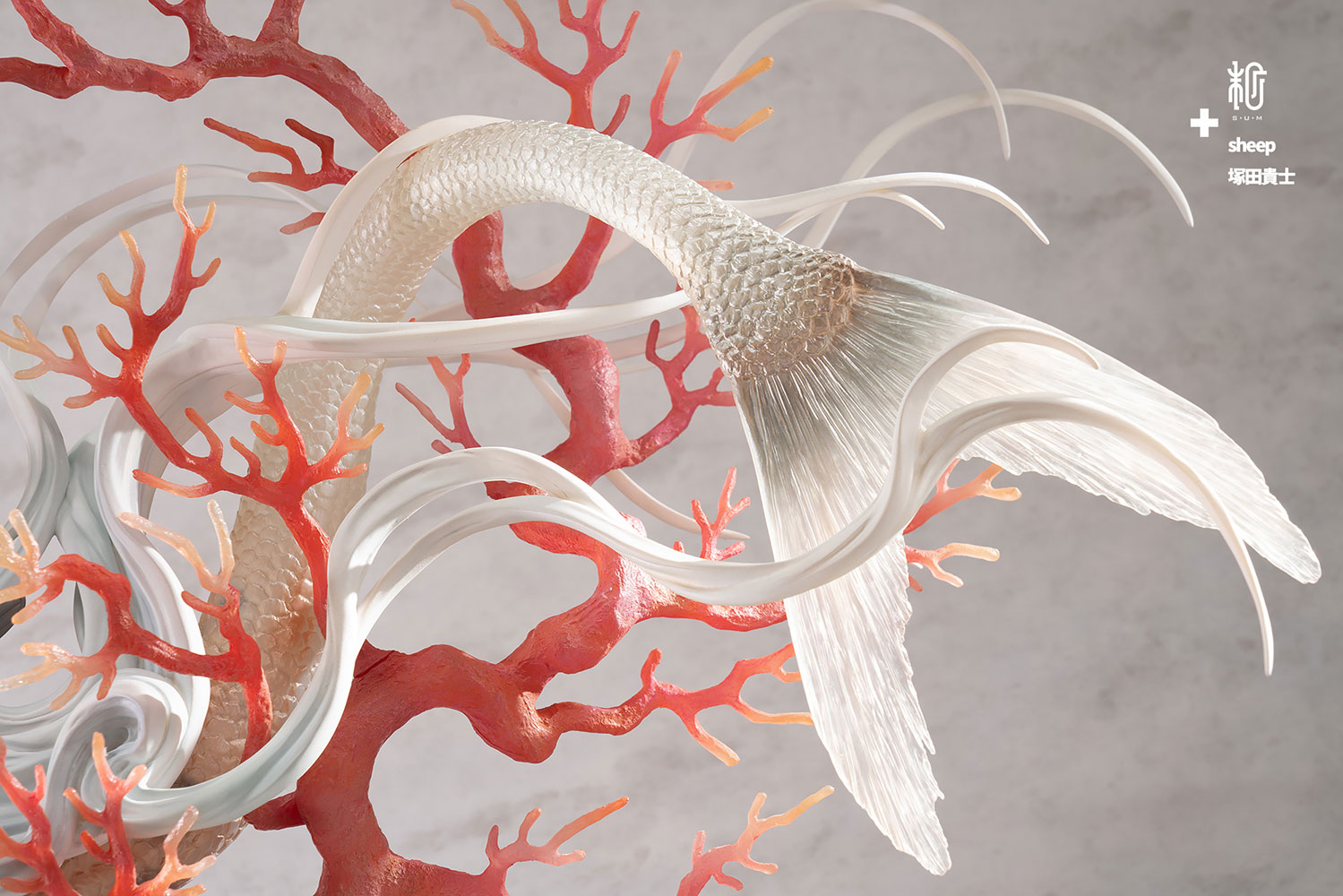 Red Candle and Mermaid (Red Coral)