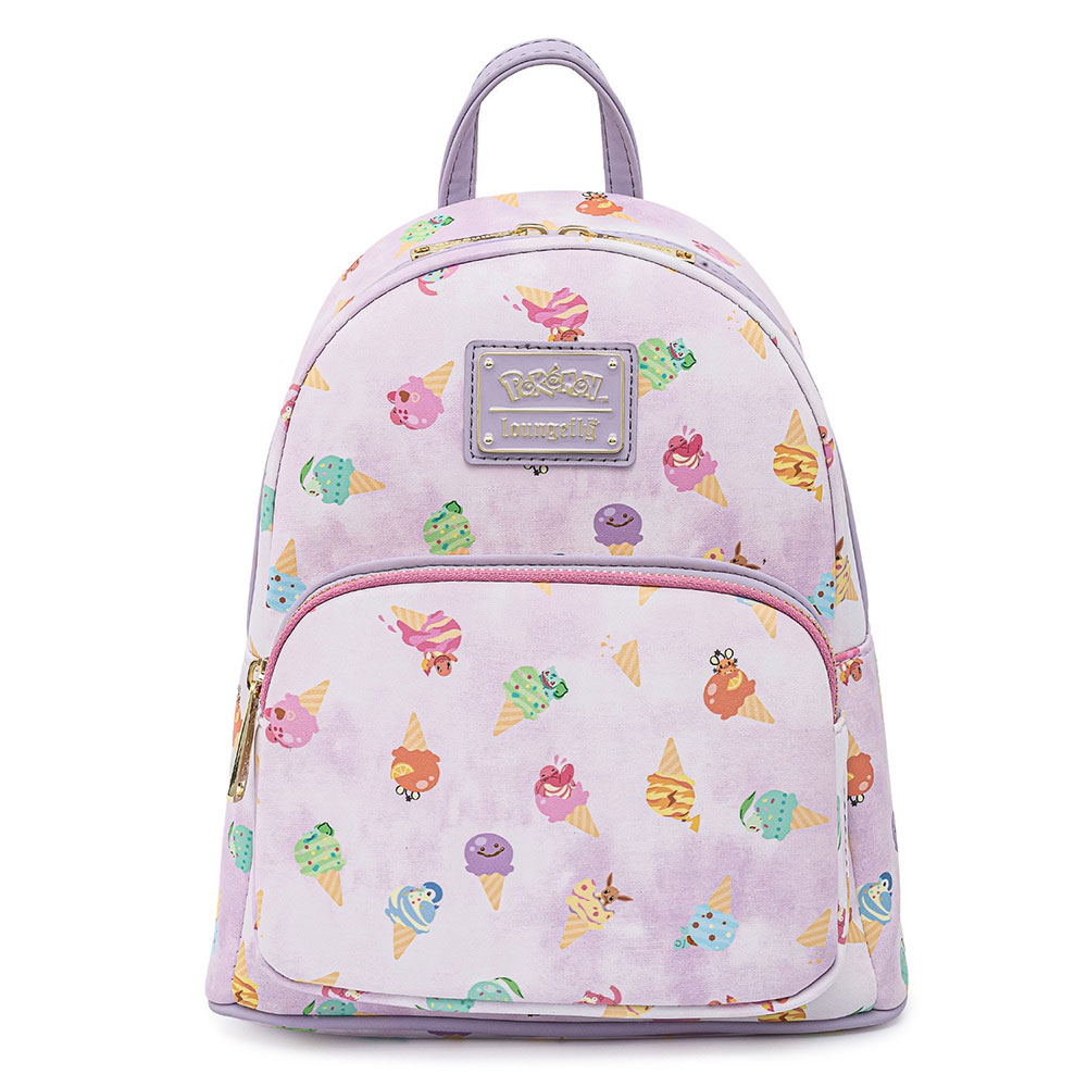 Pokémon Ice Cream Acid Wash Denim Mini Backpack