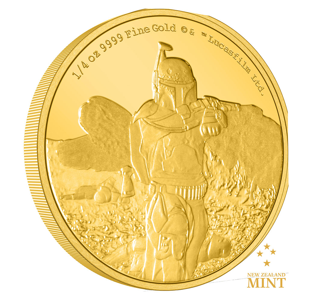 Boba Fett ¼oz Gold Coin