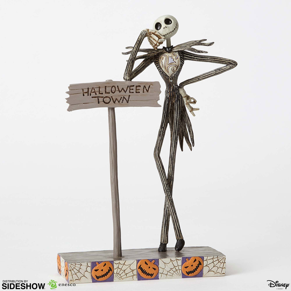 Jack by Halloween Town Sign