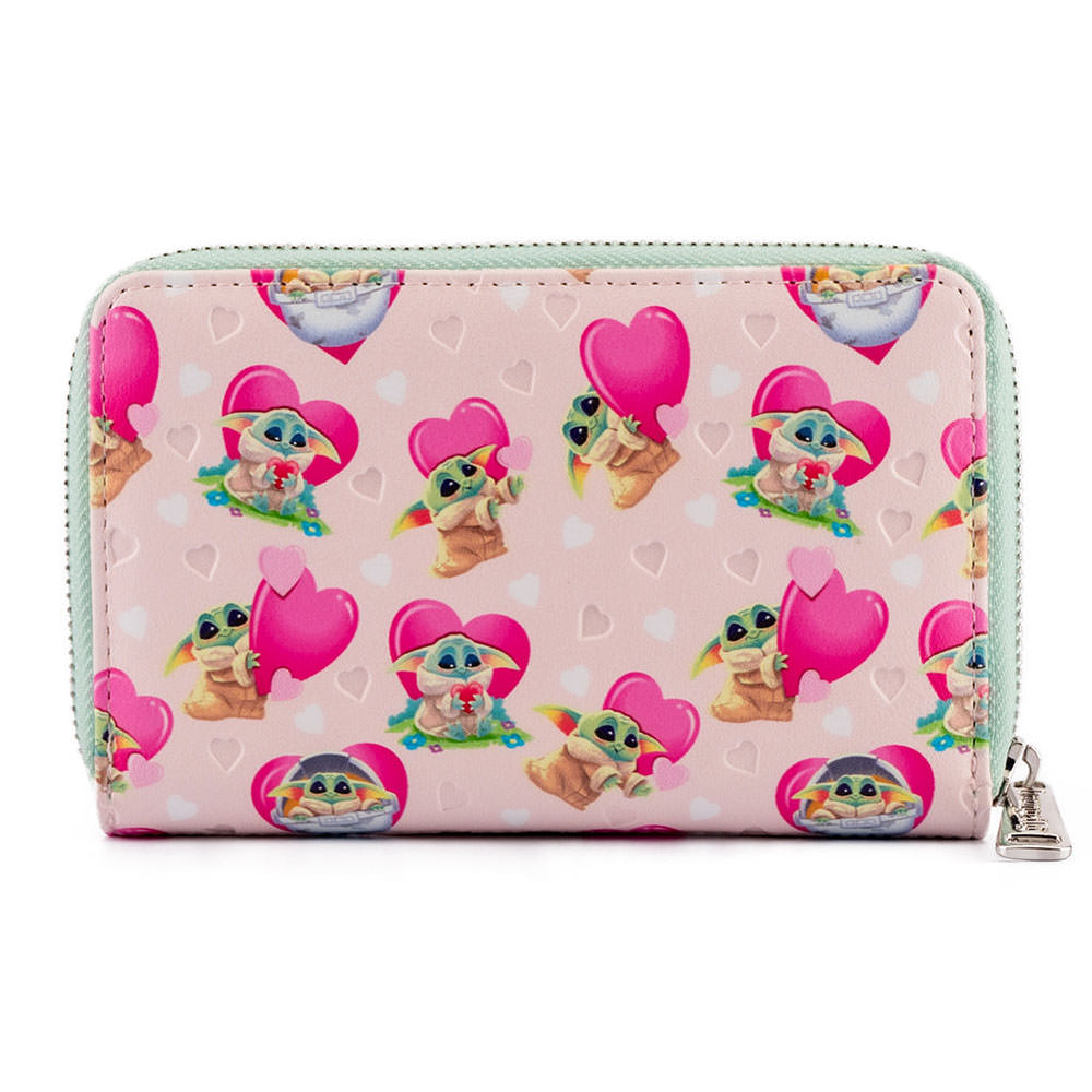 Grogu Valentines Zip Around Wallet