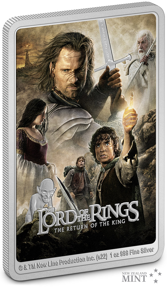 The Lord of the Rings: Return of the King Movie Poster 1oz Silver Coin