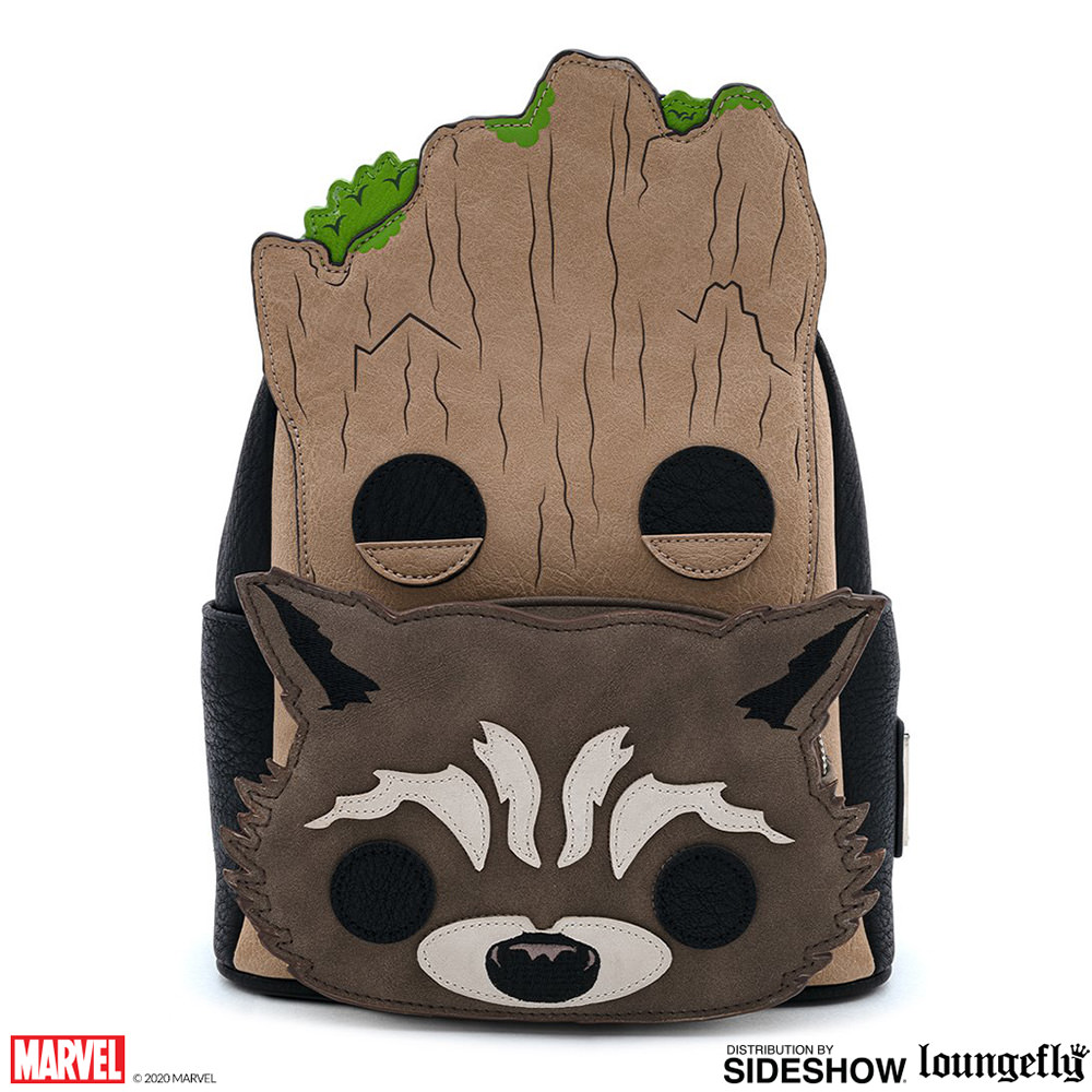 Groot and Rocket Cosplay Mini Backpack