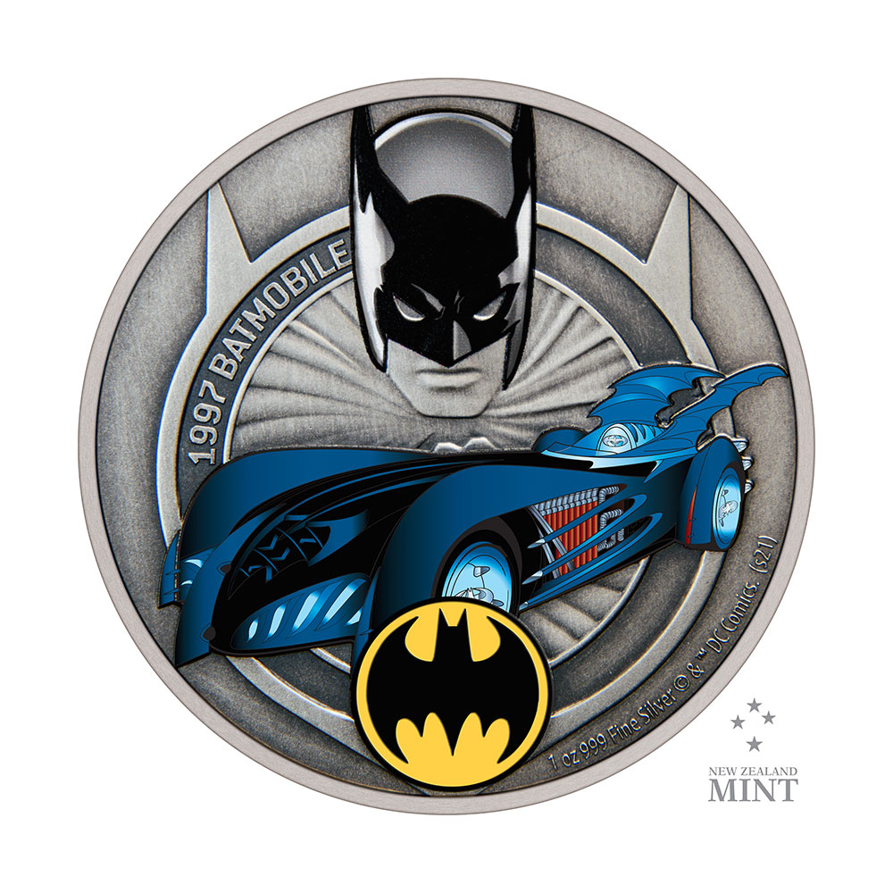 1997 Batmobile 1oz Silver Coin