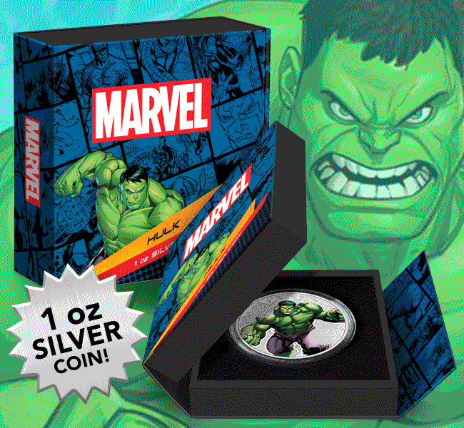 The Incredible Hulk 1oz Silver Coin