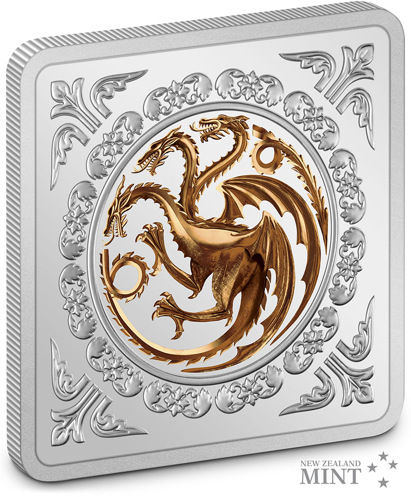 Targaryen Sigil 1oz Silver Medallion