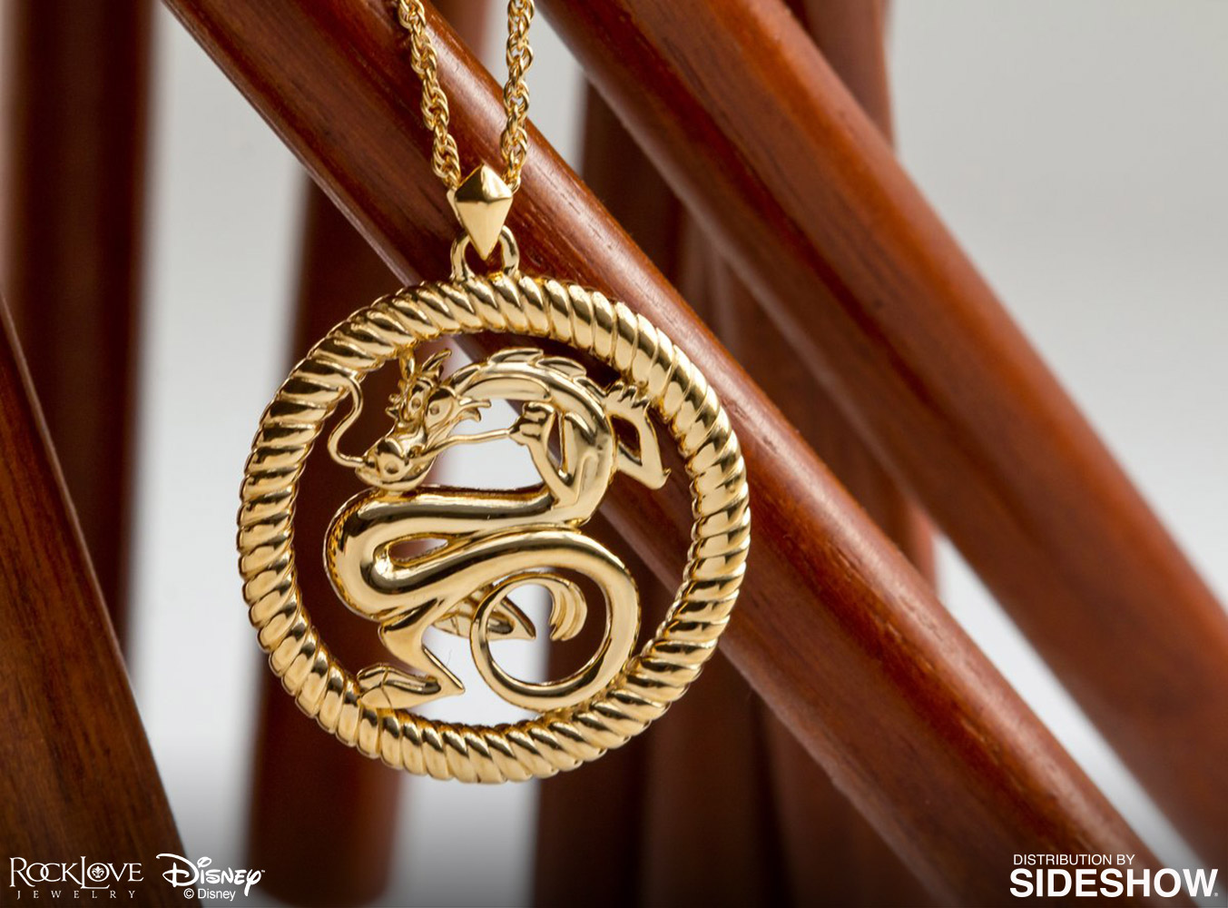 Mushu Medallion (Gold) Necklace