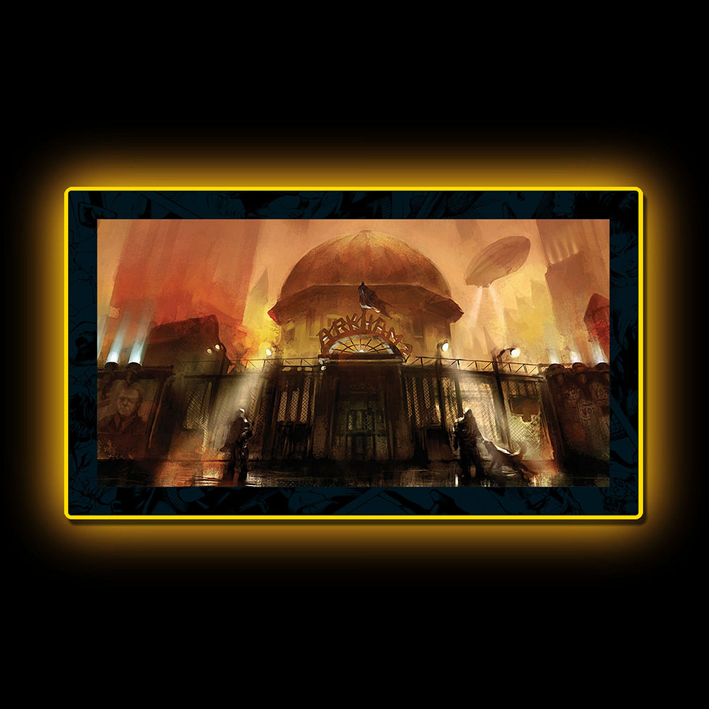 Batman Arkham Asylum Foggy Night Glow Exterior LED Mini-Poster Light