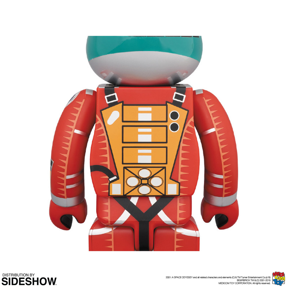 Be@rbrick Space Suit (Green Helmet & Orange Suit Version) 100% and 400%