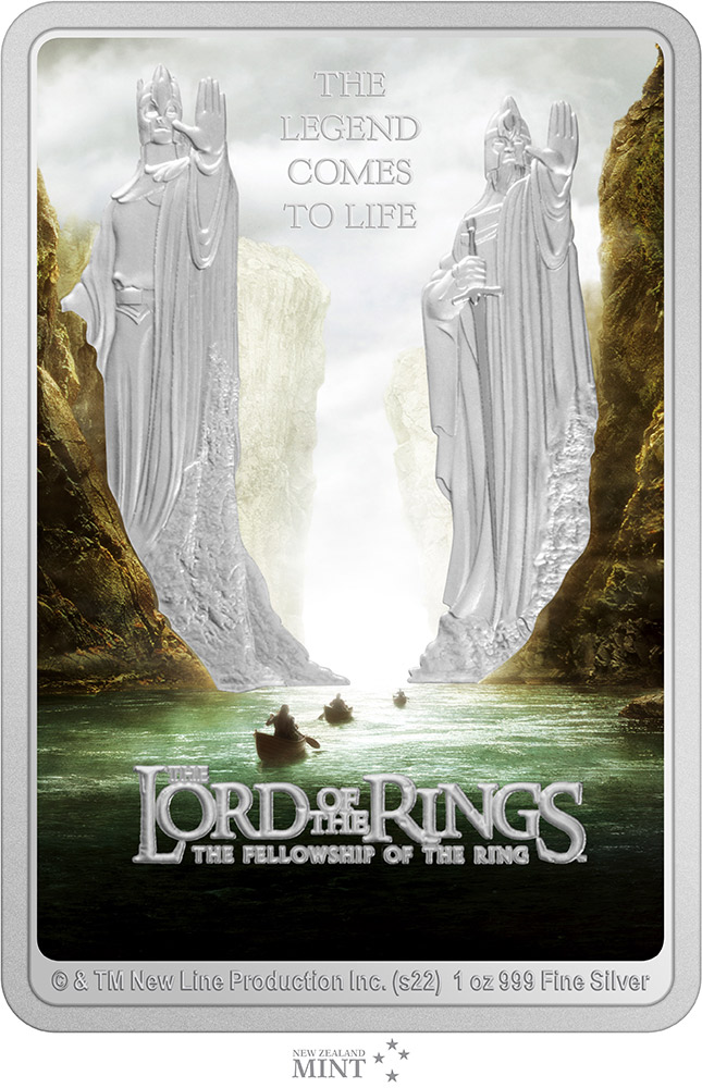 The Lord of the Rings: The Fellowship of the Ring Movie Poster 1oz Silver Coin