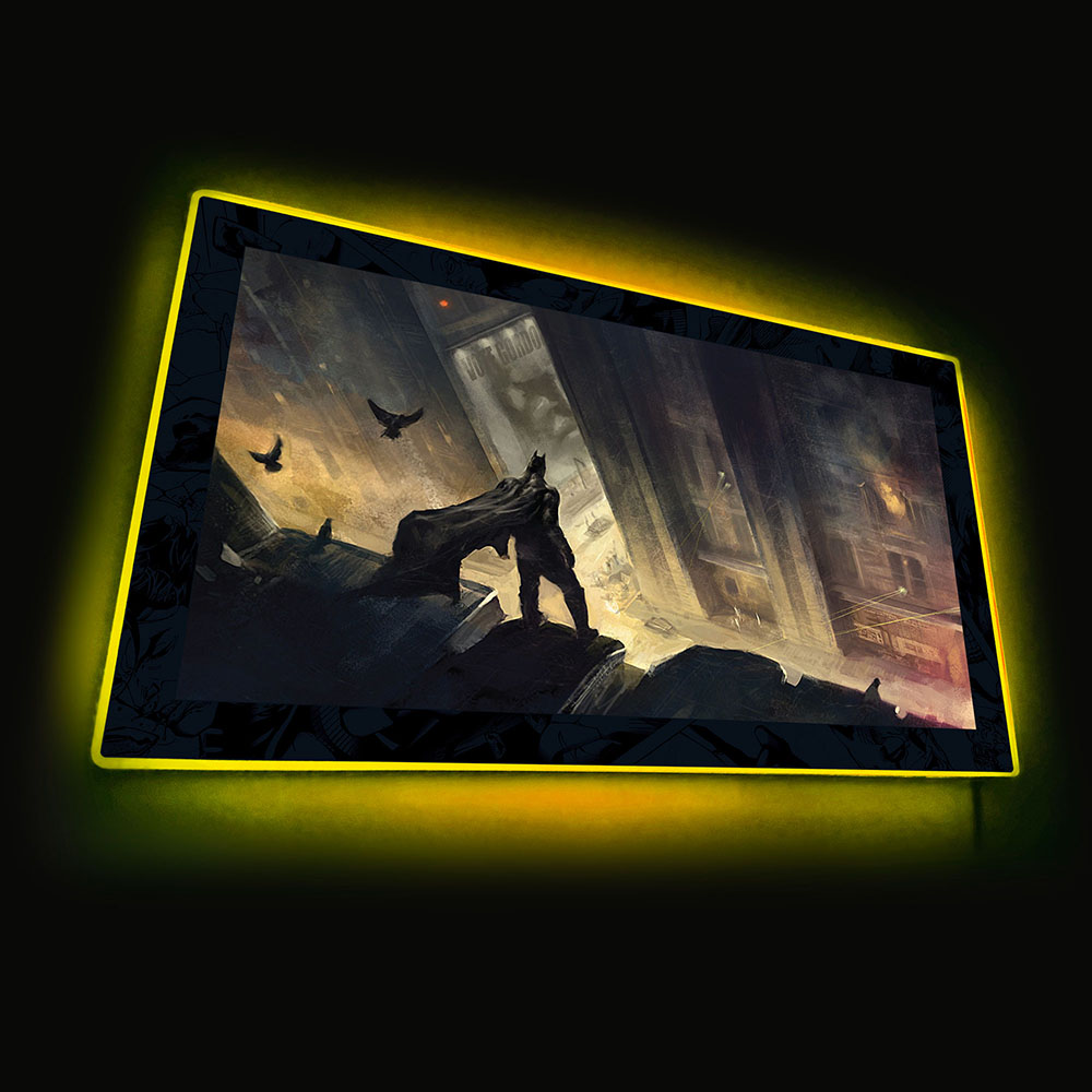 Batman Gotham City Rooftop LED Mini-Poster Light
