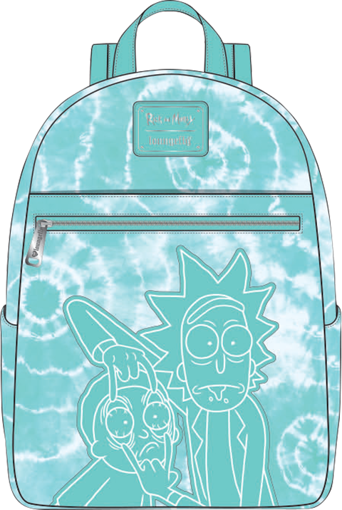 Rick and Morty Tie-Dye Mini Backpack