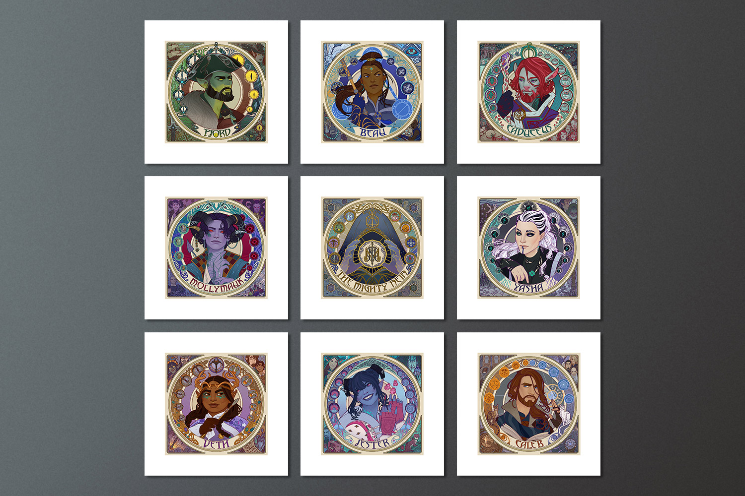 Mighty Nein Portrait Series (Set of 9)