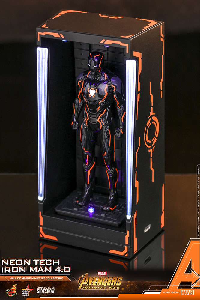 Neon Tech Iron Man 4.0 Hall of Armor