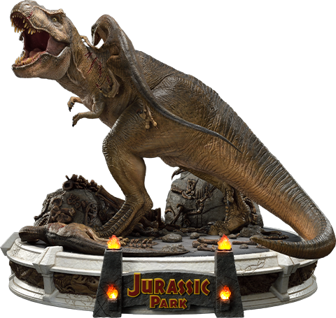 T-Rex Vs Velociraptors in the Rotunda