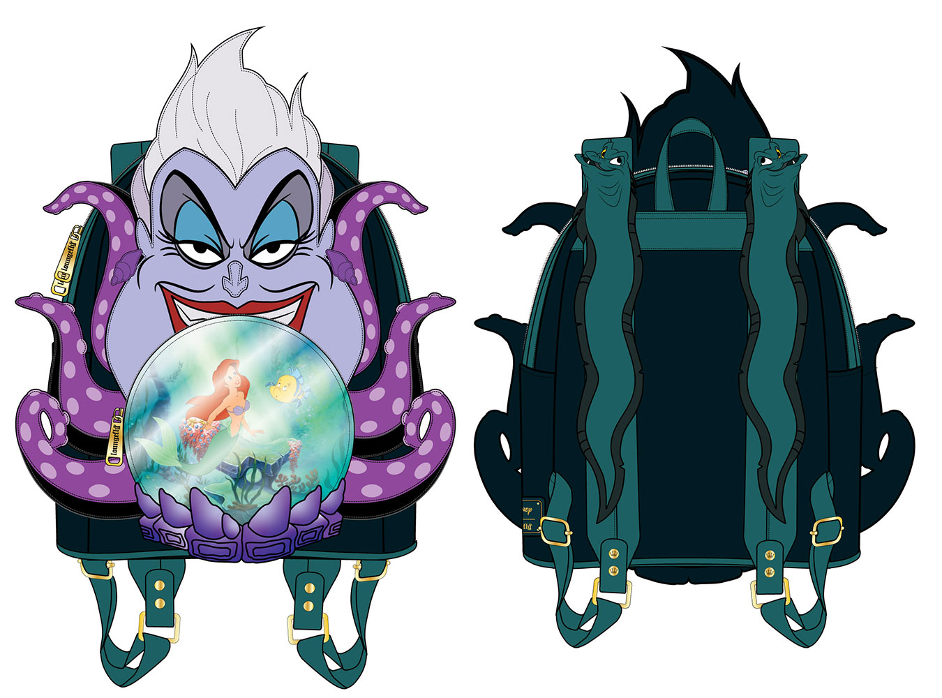 Villains Scene Ursula Crystal Ball Mini Backpack