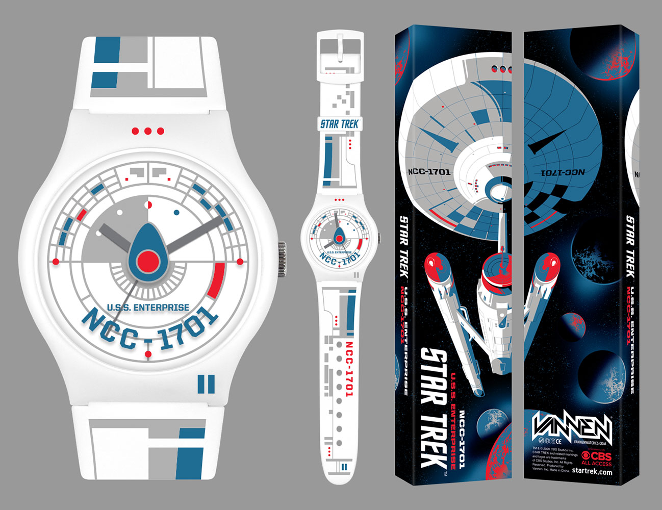 Star Trek US.S. Enterprise White Watch
