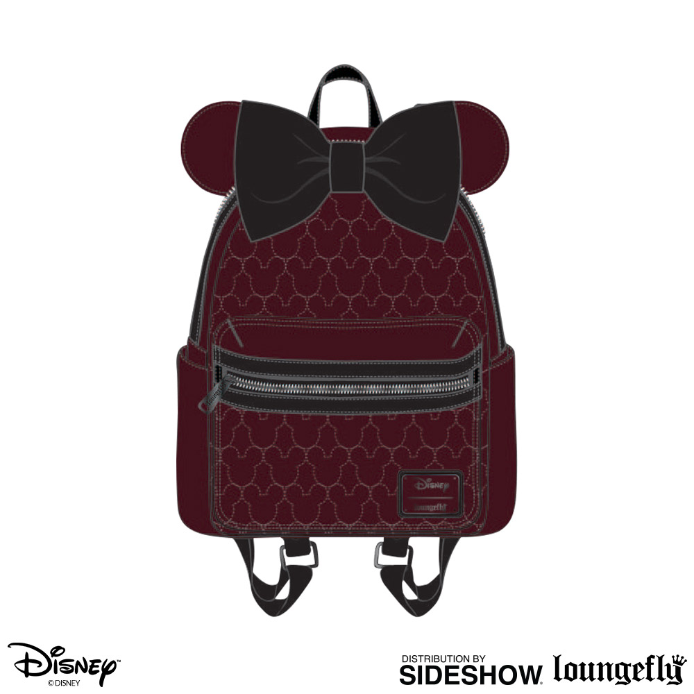 Minnie Velvet Bow Quilted Mini Backpack