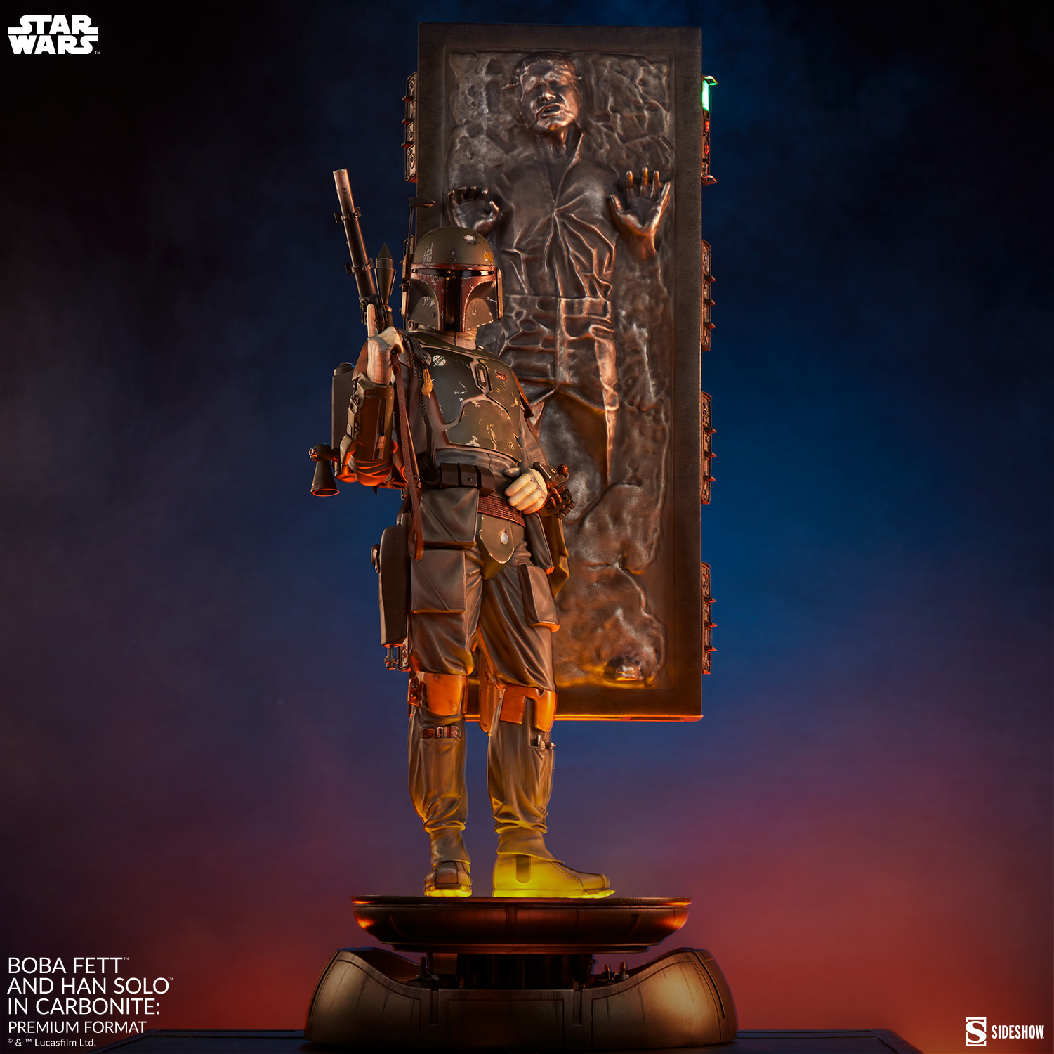 Boba Fett and Han Solo in Carbonite