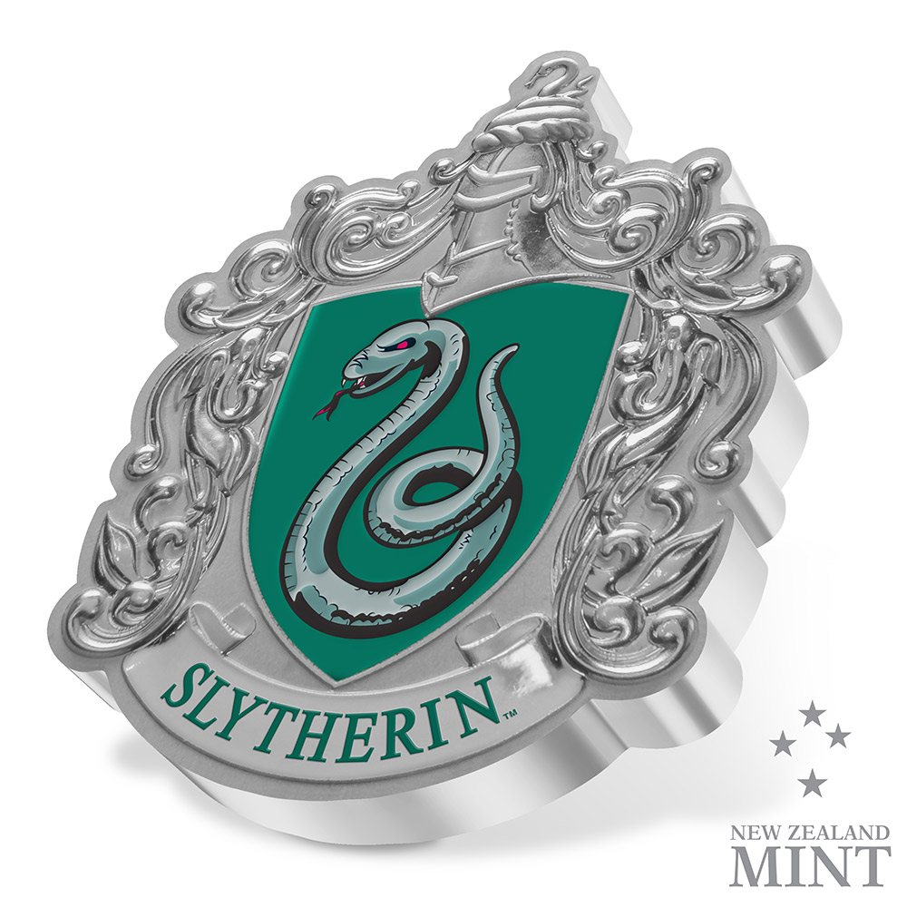 Slytherin House Banner 1oz Silver Coin