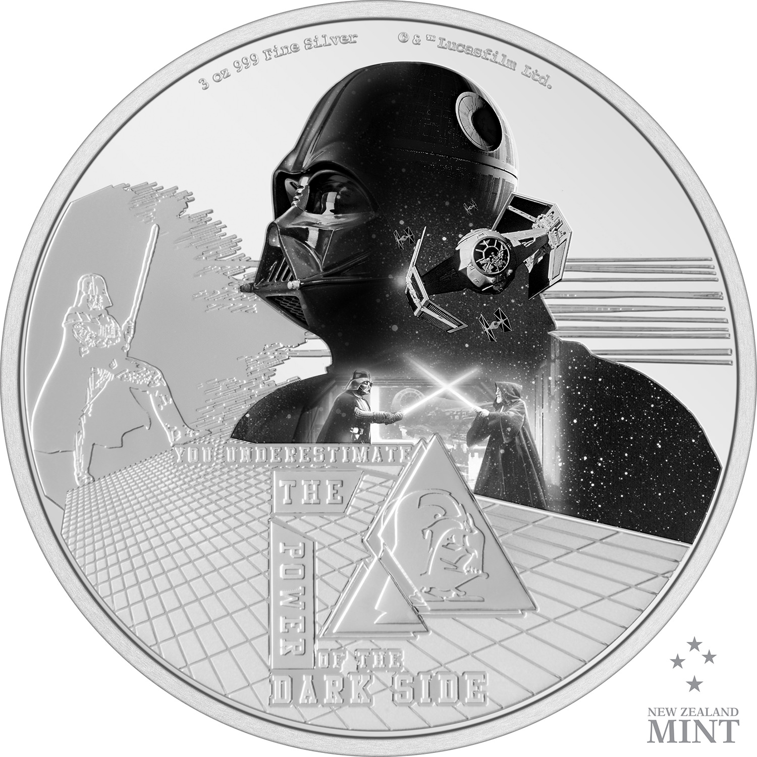 Darth Vader 3oz Silver Coin