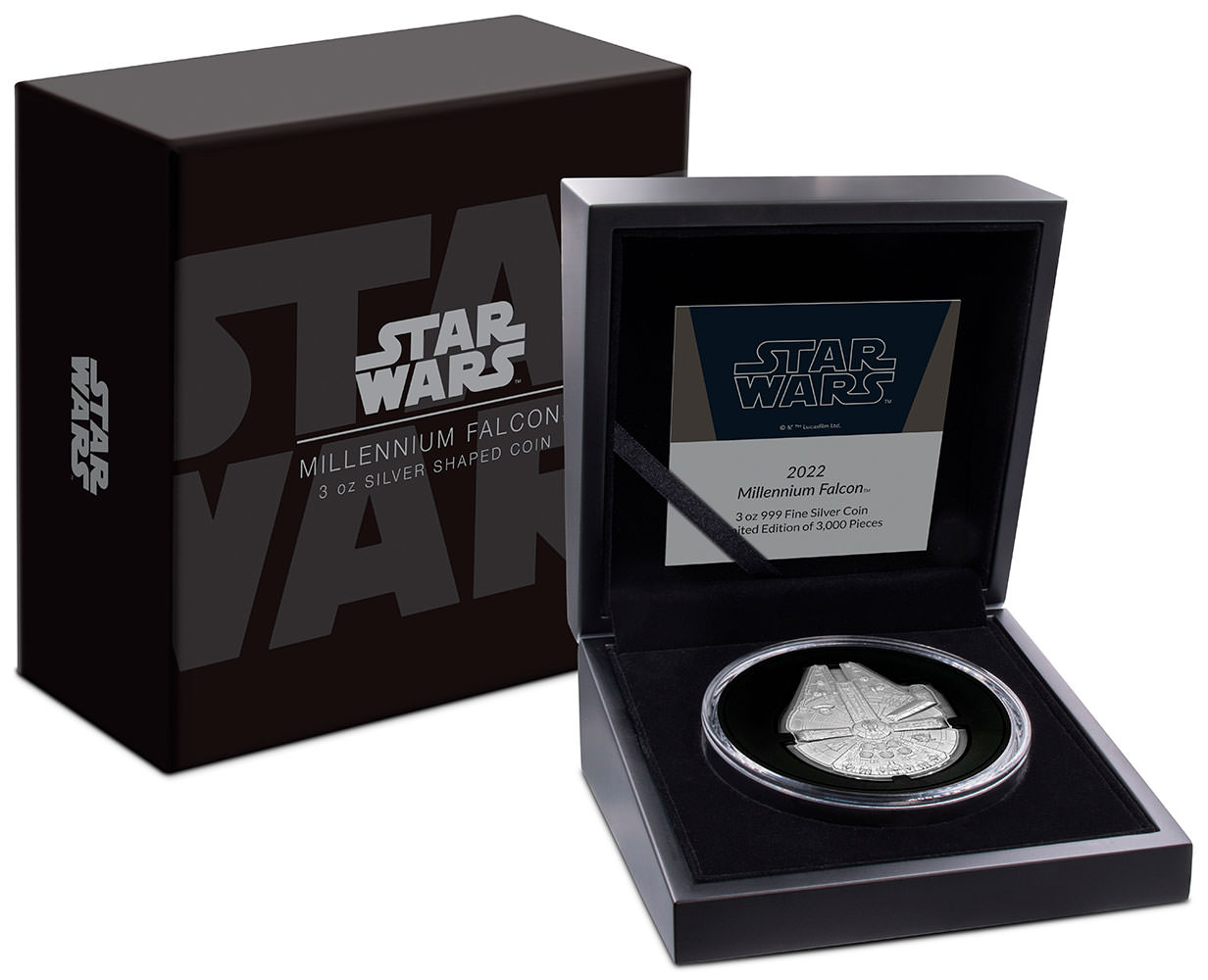 Millennium Falcon 3oz Silver Coin