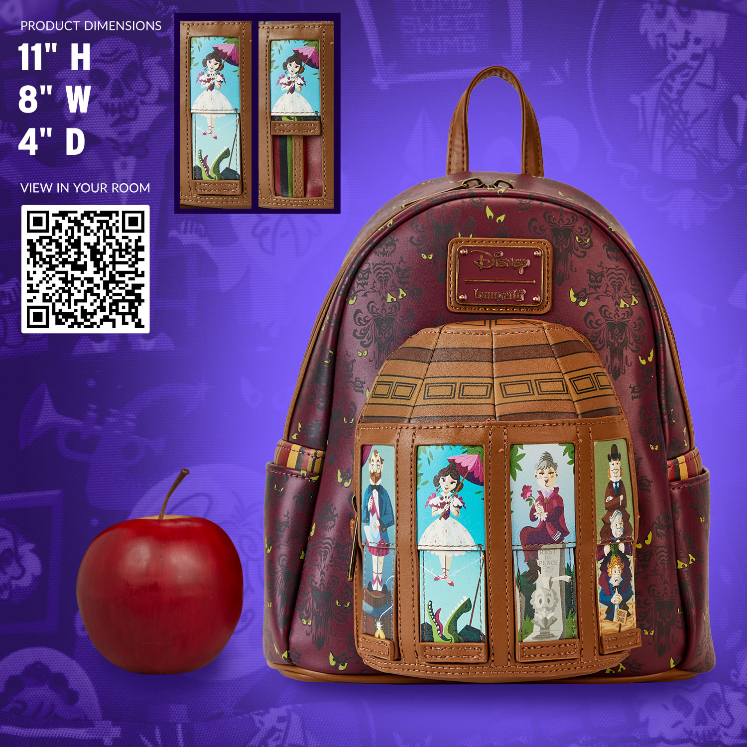 Haunted Mansion Moving Portraits Mini Backpack