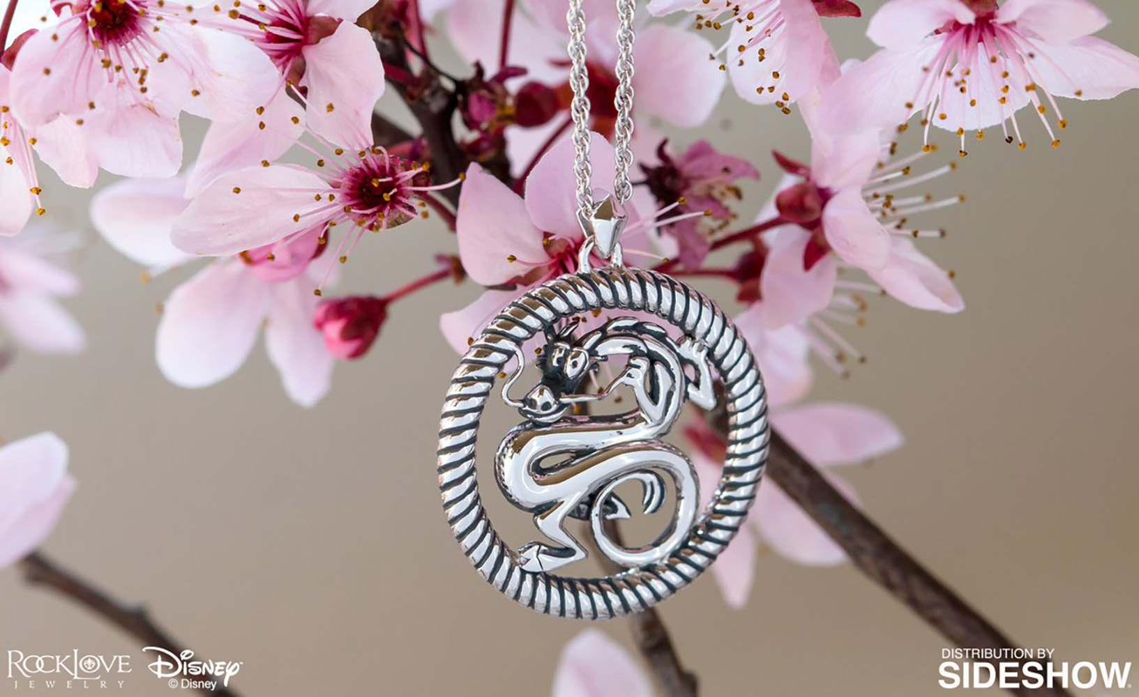 Mushu Medallion (Silver) Necklace