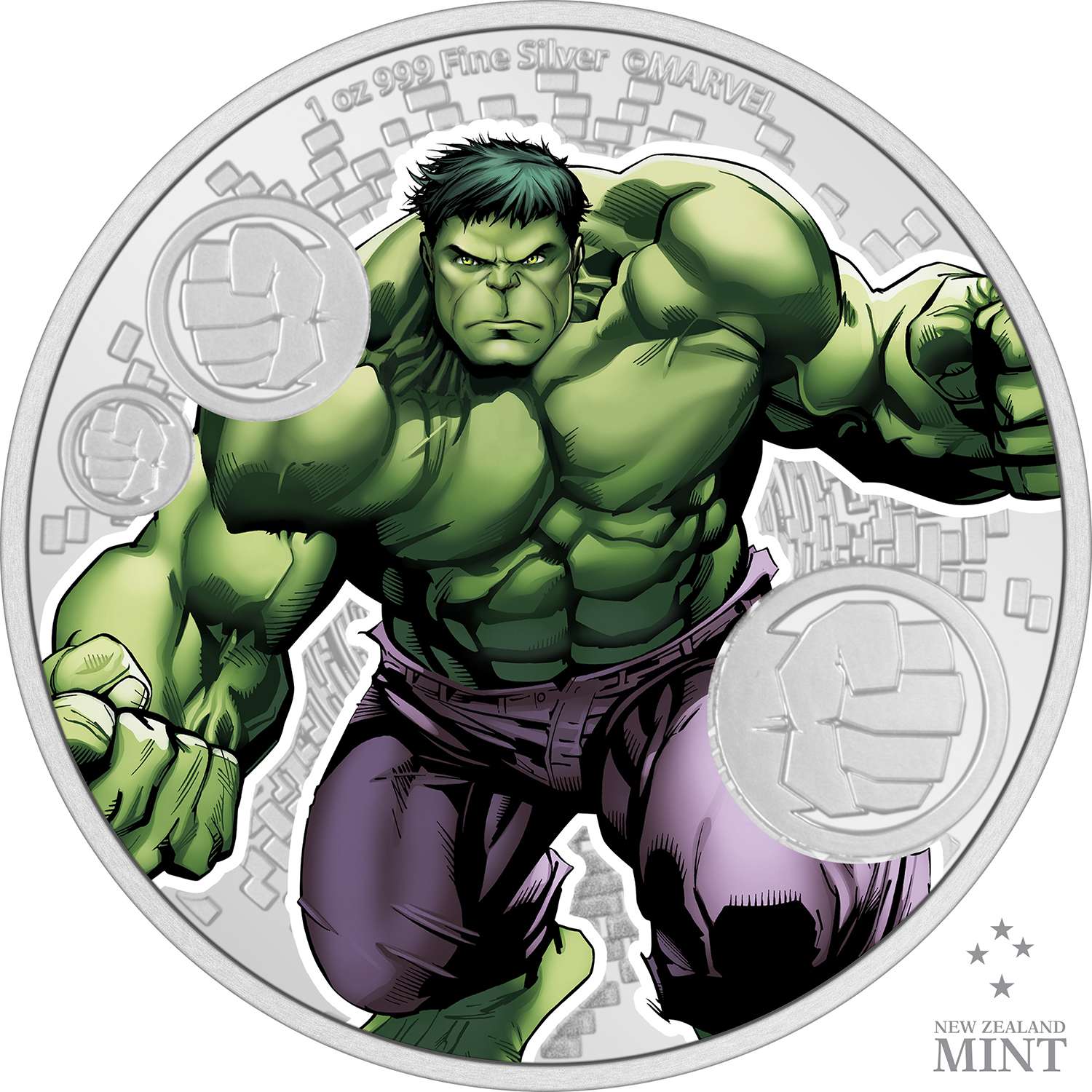 The Incredible Hulk 1oz Silver Coin