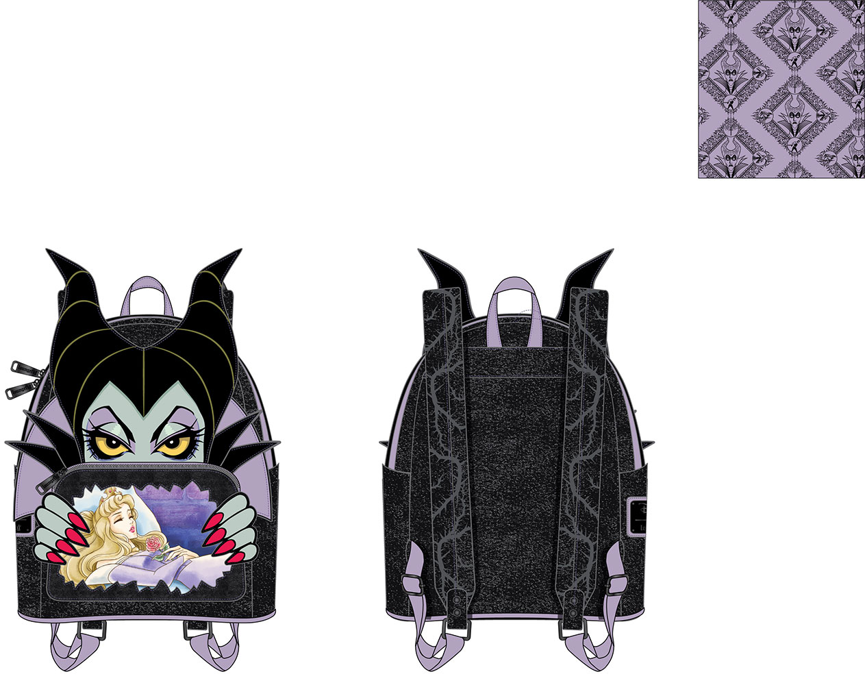 Villains Scene Maleficent Sleeping Beauty Mini Backpack