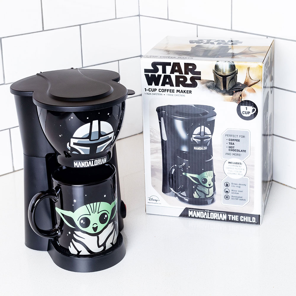 The Mandalorian Inline Single Cup Coffee Maker with Mug