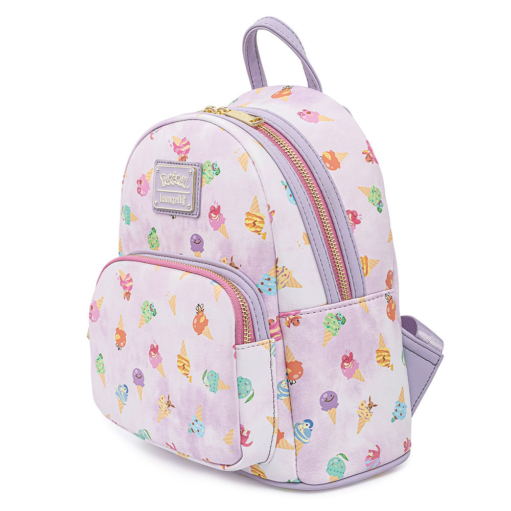 Pokémon Ice Cream Acid Wash Denim Mini Backpack