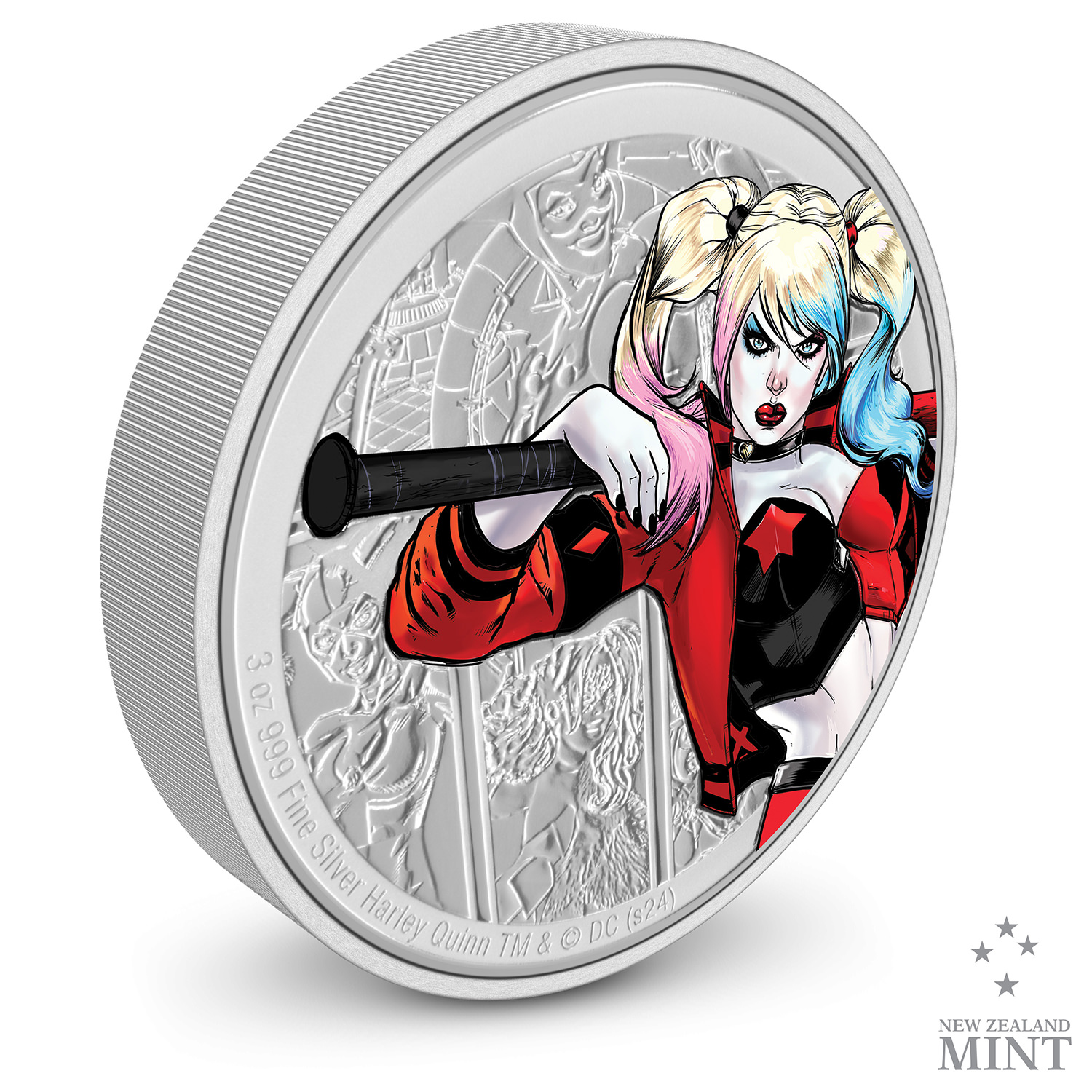 Harley Quinn 3oz Silver Coin