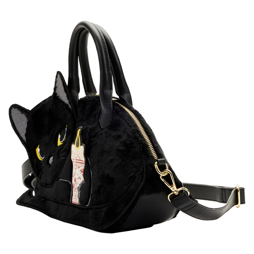 Hocus Pocus Binx Holding Candle Crossbody