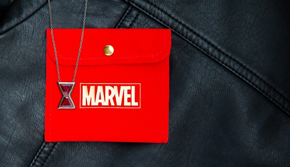 Black Widow Hourglass Necklace