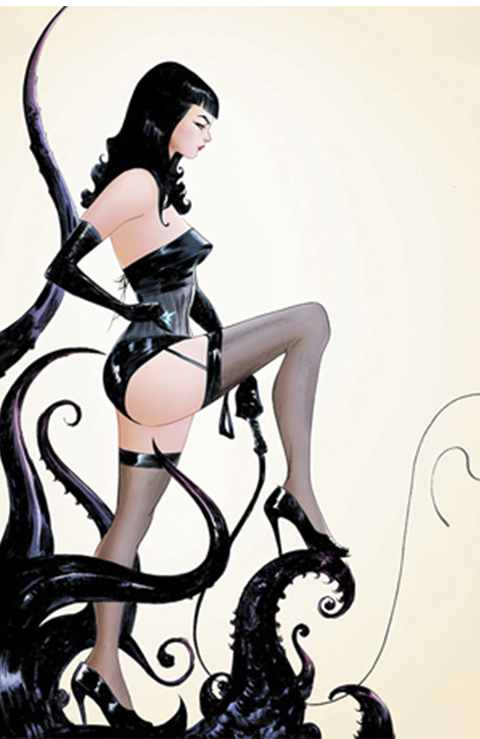 Bettie Page: The Curse of the Banshee - Jae Lee Metal Cover