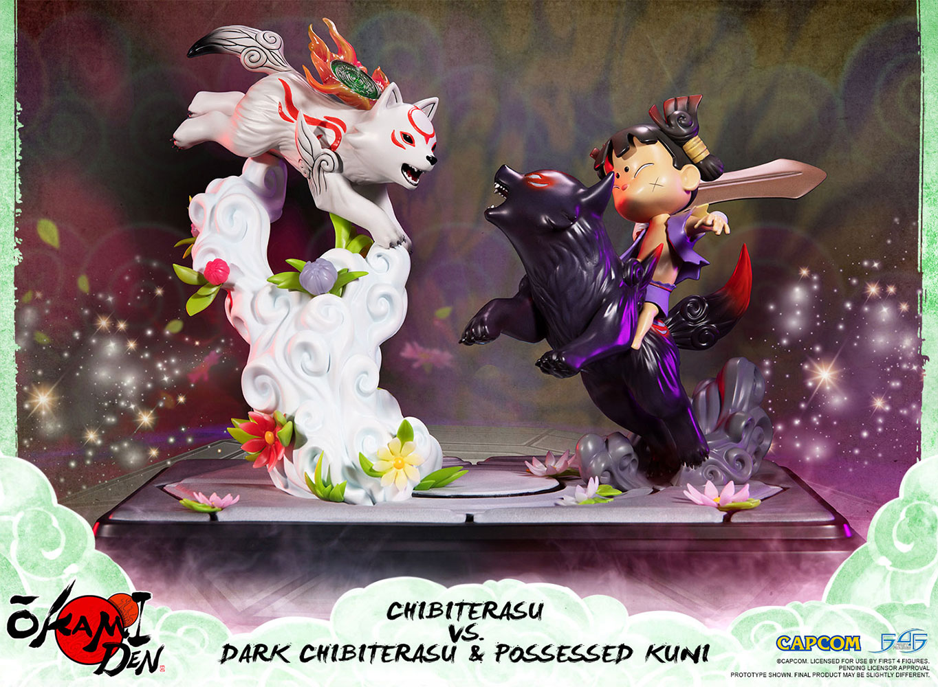 Chibiterasu vs Dark Chibiterasu & Possessed Kuni
