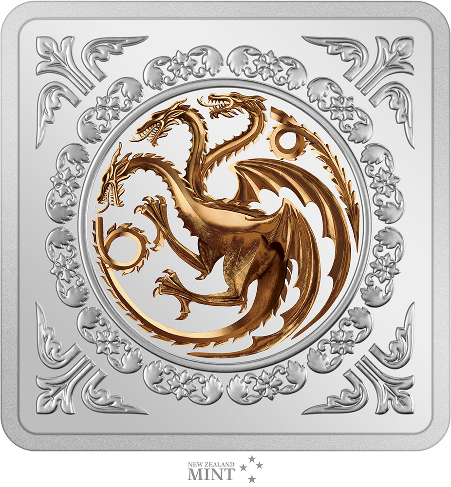 Targaryen Sigil 1oz Silver Medallion