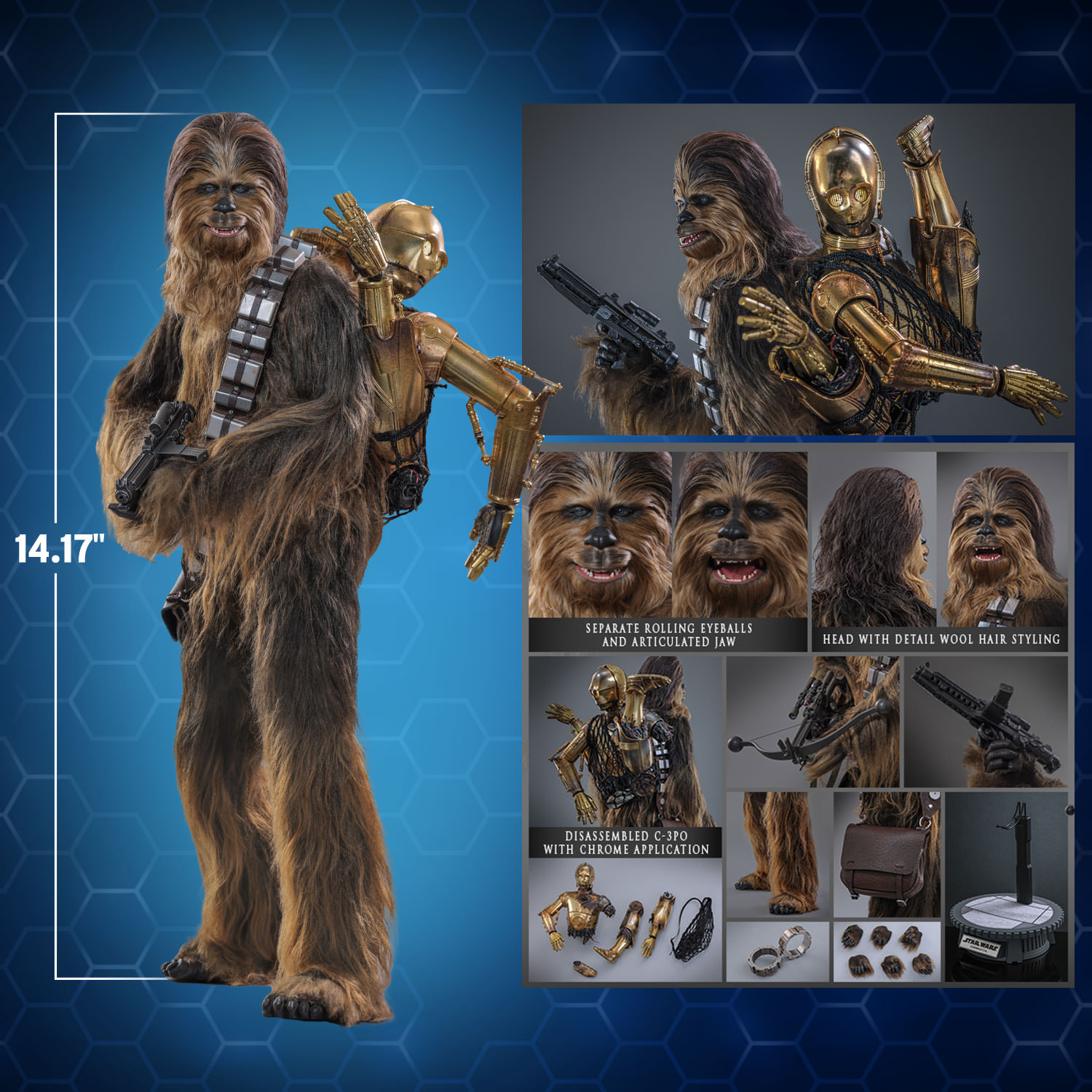 Chewbacca™ with Disassembled C-3PO™