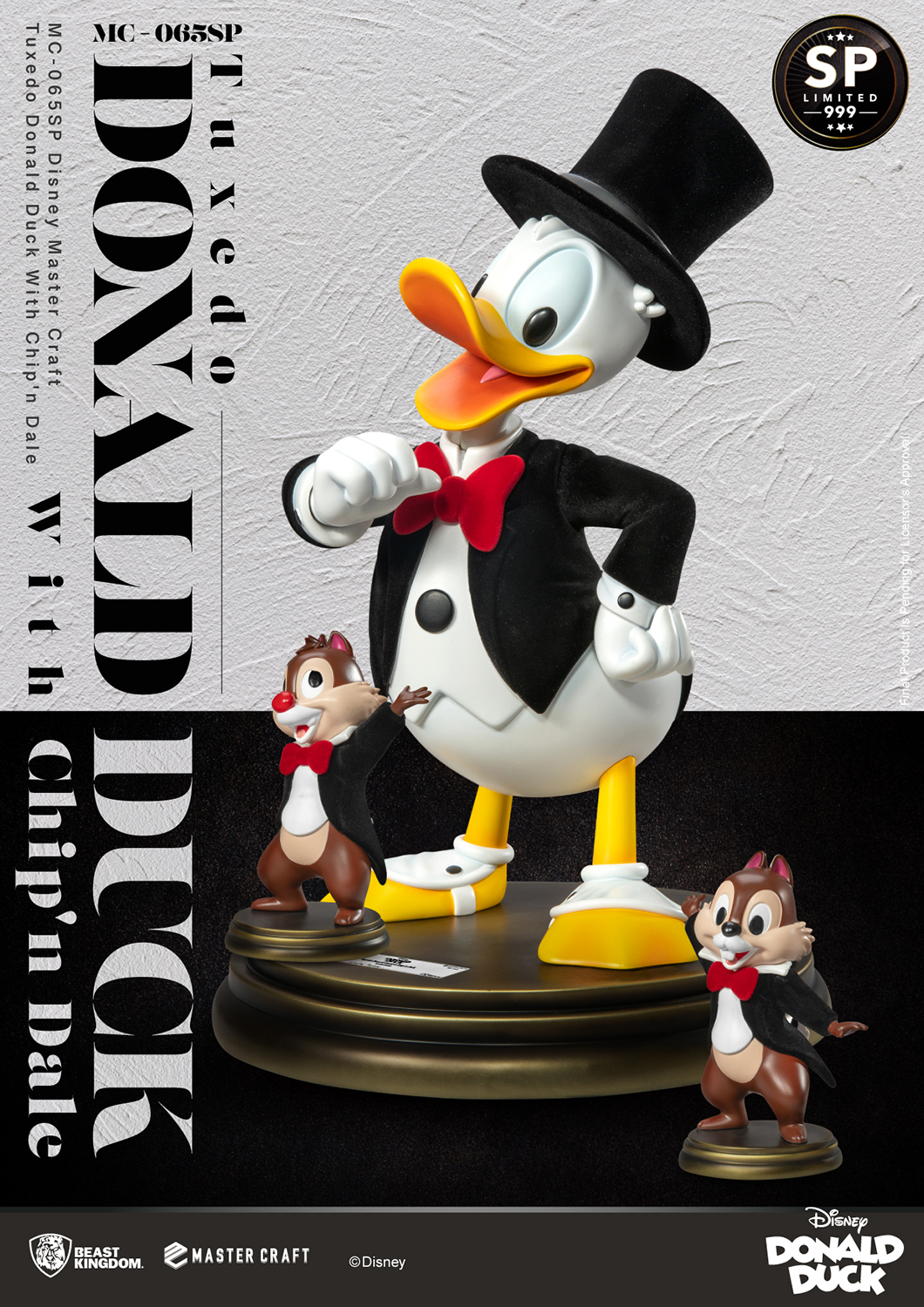 Tuxedo Donald Duck with Chip ’n Dale