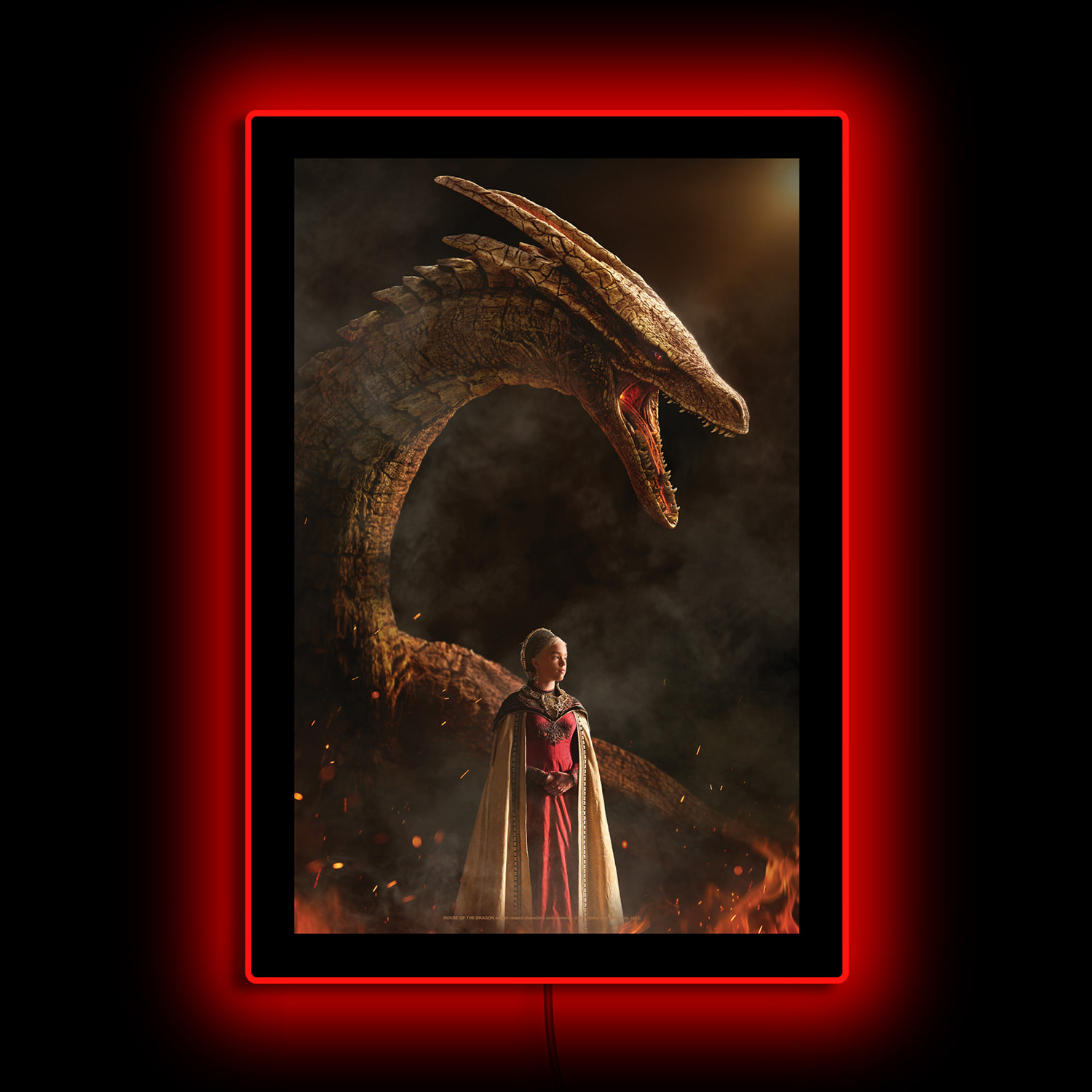 Game of Thrones House of the Dragon LED Mini Poster