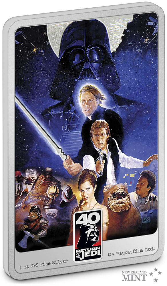 Star Wars: Return of the Jedi 40th Anniversary 1oz Silver Coin