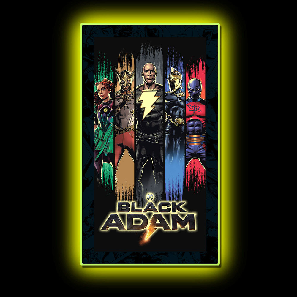 Black Adam Group (1) LED Mini-Poster Light