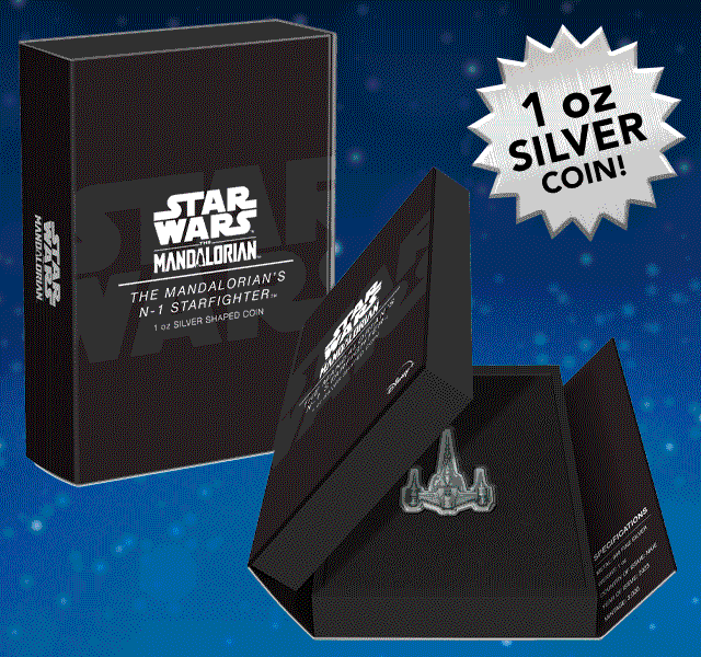 The Mandalorian's N-1 Starfighter 1oz Silver Coin