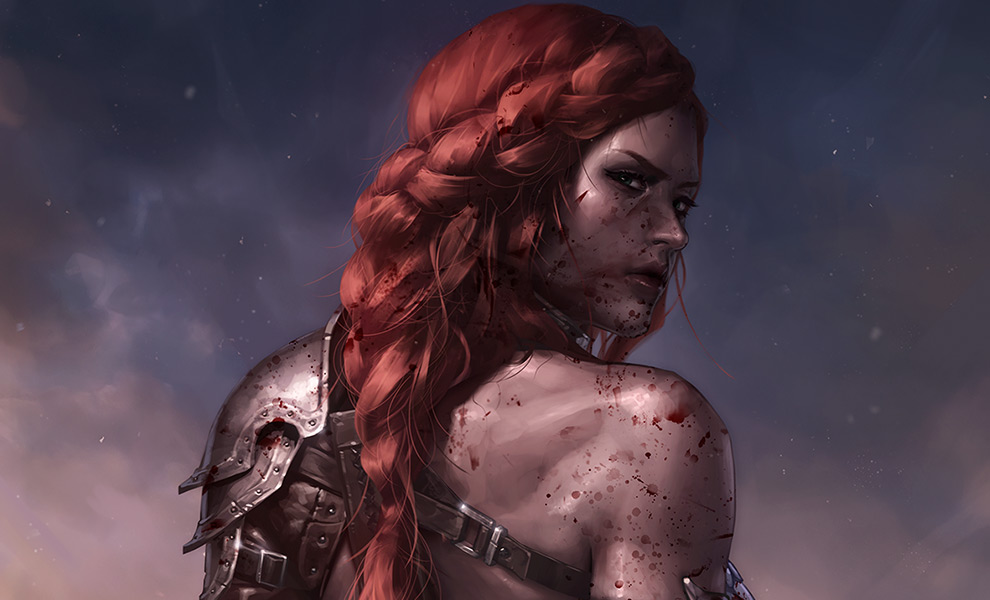 Red Sonja: Birth of the She-Devil (Post-Battle Bloody Variant)