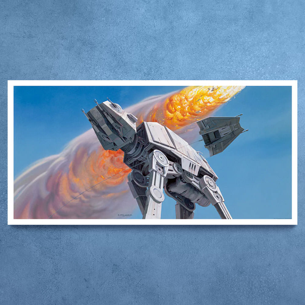 Imperial Walker and Snowspeeder