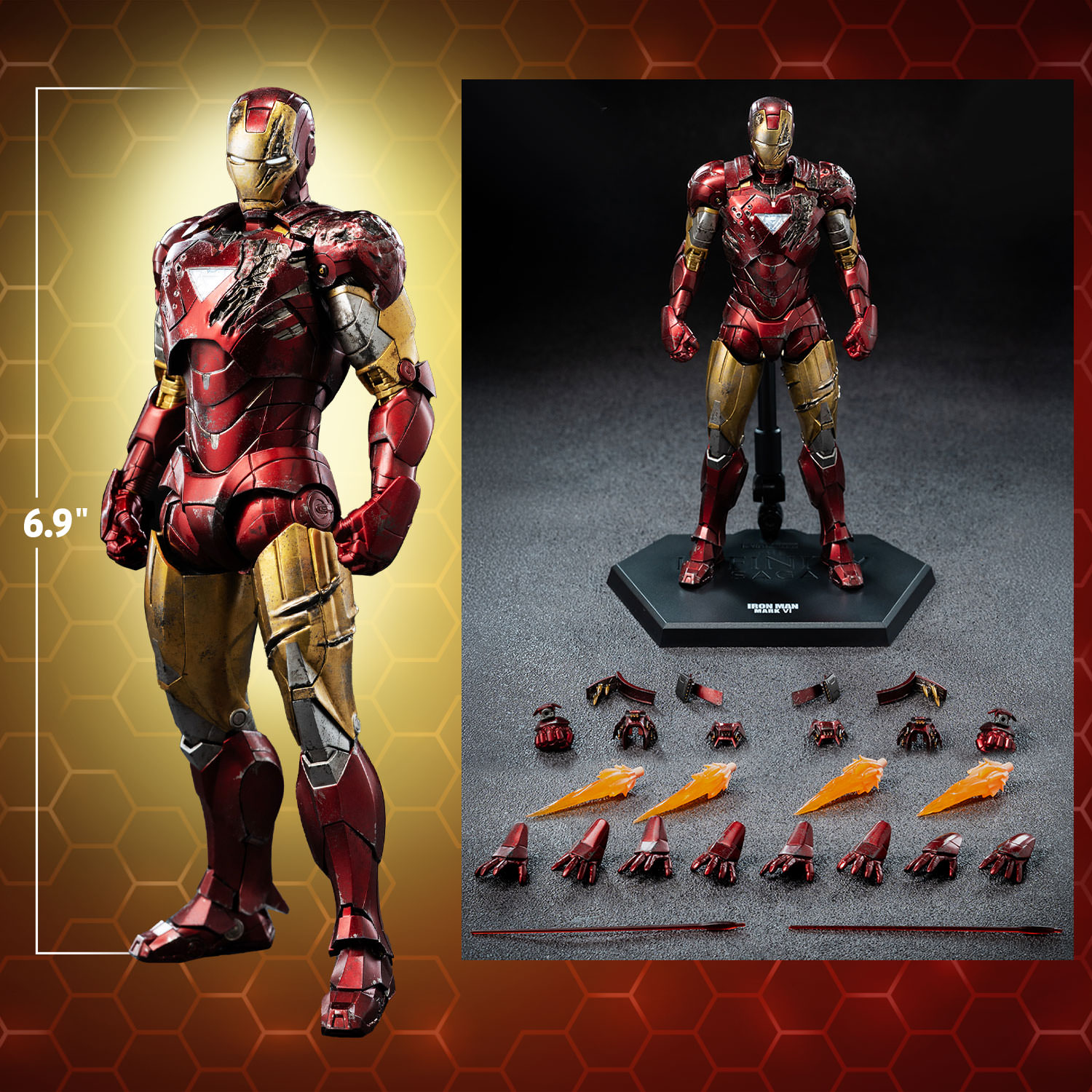DLX Iron Man Mark 6 (Battle Damaged)