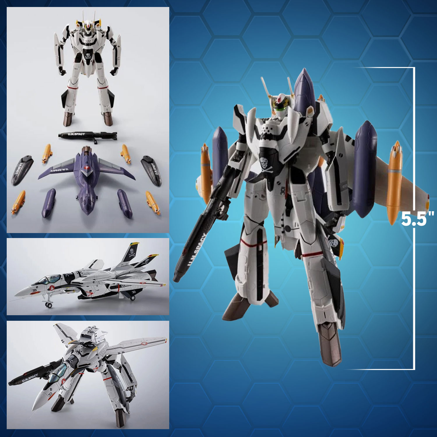 VF-0S Phoenix (Roy Focker Use) + QF-2200D-B Ghost