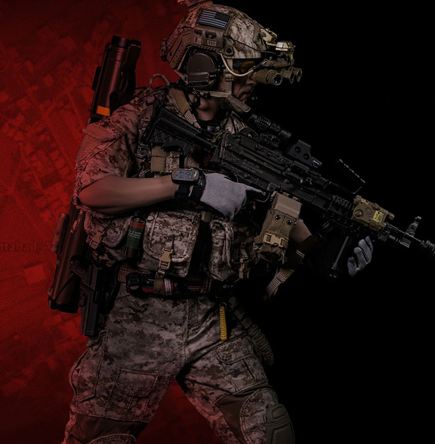 GERONIMO DEVGRU - MK46 MOD1 Gunner (Operation Neptune Spear)